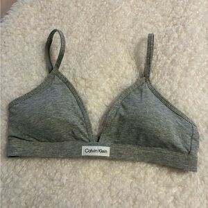 Calvin Klein Women's Heather Gray Bralette